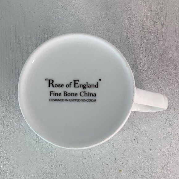 ROSE of ENGLAND ENGLISH COUNTRY COTTAGE Fine Bone China Medium Mug White - Picture 7 of 10
